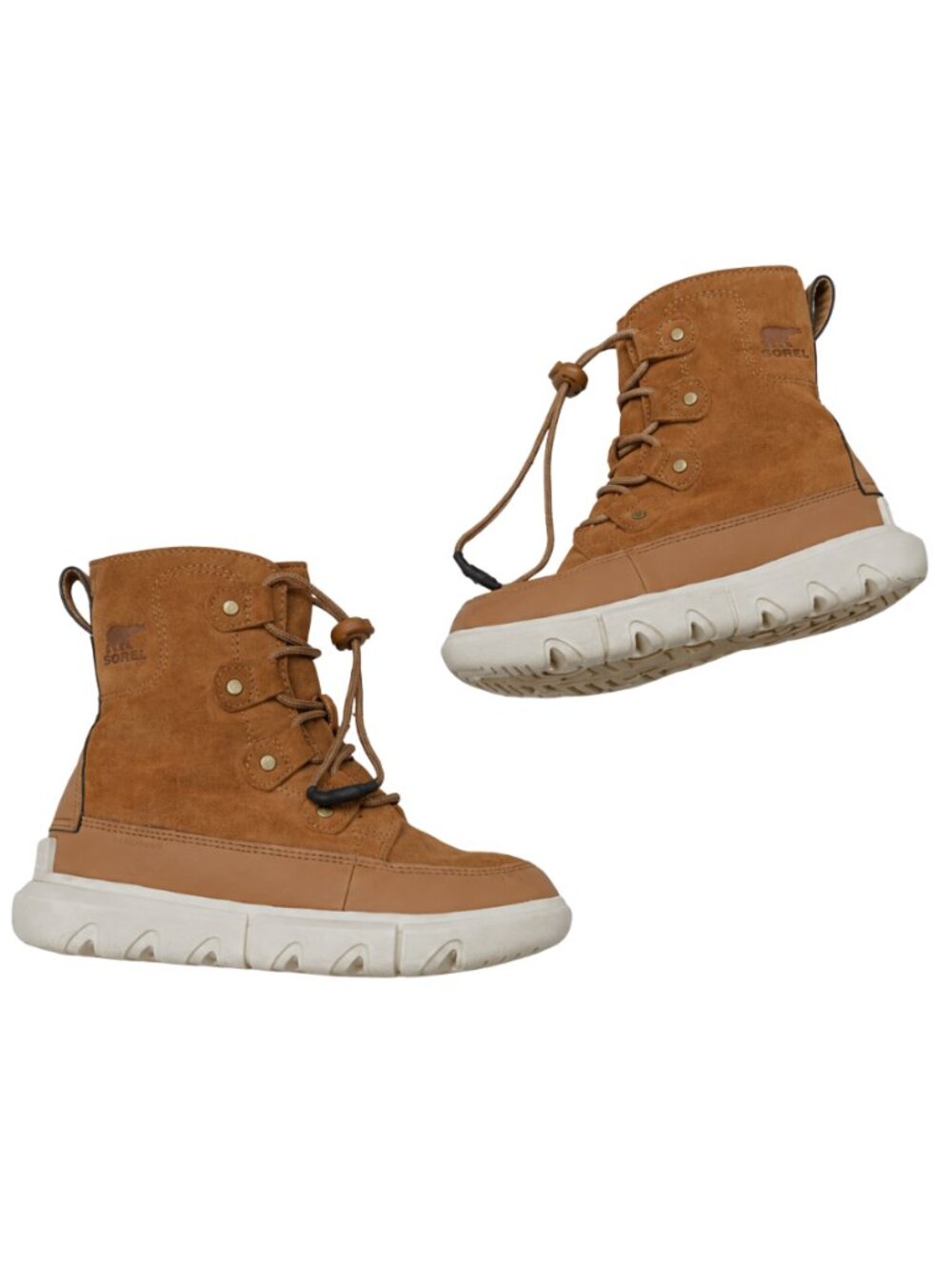 Sorel Explorer Youth Lace Boots Sz 1 Brown Waterproof Winter Outdoor NY4897-242 - Picture 3 of 10